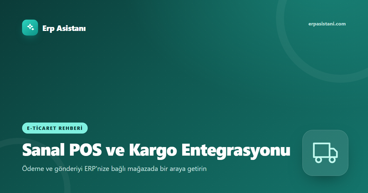Sanal POS ve Kargo Entegrasyonu: E-ticaret Kurulum Rehberi